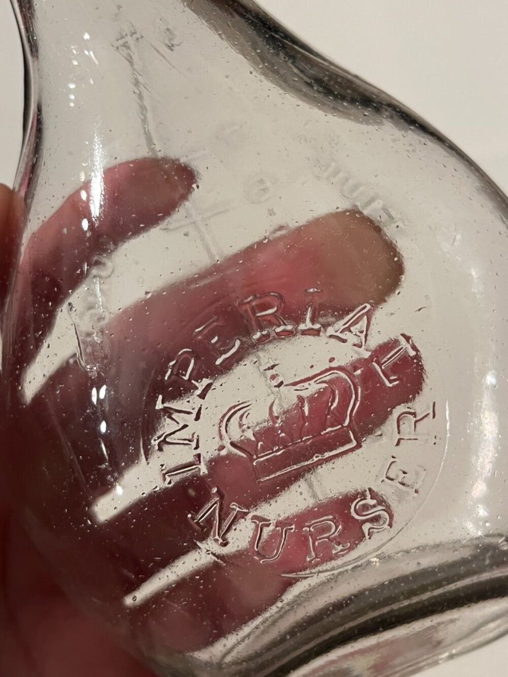 Imperial Nurser Glass Baby Bottle Murder Bottle (@ 5.5" high)